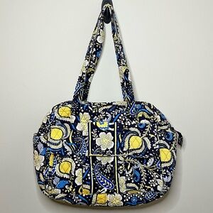Vera Bradley Blue and Yellow Diaper Bag with Celestial Design